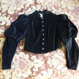 Ladies Victorian velvet jacket